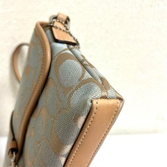 【お取引先決定しました】美品　COACH シグネチャー クリップデミ ミニ ワンショルダー  ハンド バッグ6348  の画像