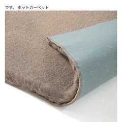 Francfranc 140×100 ブラウンラグ　カーペット　ホットカーペット可　の画像