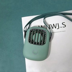 USB ポータブル　ぶら下げネックミニファン　新品の画像