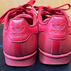 adidasスーパースター　24センチ　　赤　2足目の画像