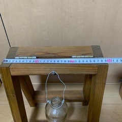 木製プランターラック、棚、2段式の画像