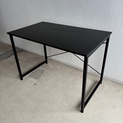 シンプルデスク3 パソコンデスク ワークデスク 机 モニタアーム対応 幅100cm 奥行60cm ブラックの画像