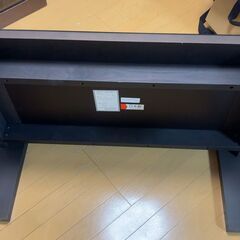 ガラスローテーブル黒（日本製）※最終無料可の画像