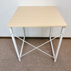 【美品】60cm正方形シンプルデスク・サイドテーブル・食事テーブル の画像