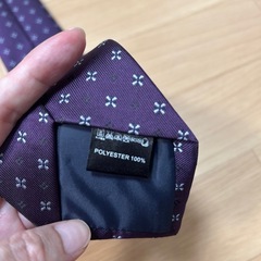 【美品】smart trend 紫色 花柄 ネクタイの画像