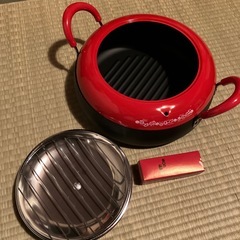 天ぷら鍋　鍋　温度計付き　蓋ありの画像