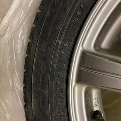 ヨコハマタイヤ　アイスガード　4本セット　アルミホイール付き　155/65R14　21年製の画像