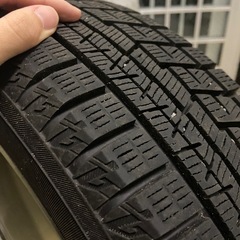 ヨコハマタイヤ　アイスガード　4本セット　アルミホイール付き　155/65R14　21年製の画像