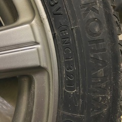 ヨコハマタイヤ　アイスガード　4本セット　アルミホイール付き　155/65R14　21年製の画像