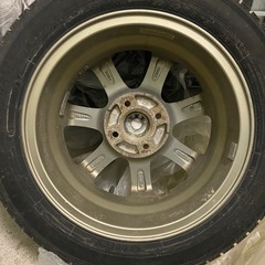 ヨコハマタイヤ　アイスガード　4本セット　アルミホイール付き　155/65R14　21年製の画像