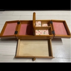 木製ソーイングBOXの画像