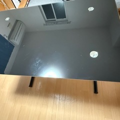 高さ調整可能✨ガラス天板テーブルの画像