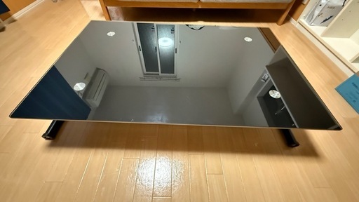 高さ調整可能✨ガラス天板テーブル