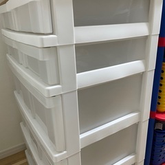 木目調天板チェストの画像