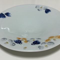花柄　和皿　約25cm　　の画像