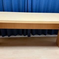 【廃盤希少✨】無印良品 ブナ材デスク 幅138cm シンプル＆頑丈 学習机・作業机に◎ の画像
