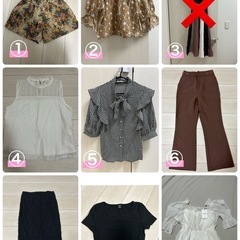 レディース　シューズ4点、洋服8点セットの画像