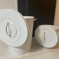 ゴミ箱　2個セット　IKEA KNODD クノッド　の画像