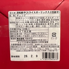 マルマツ 浜松餃子 生餃子 30個入り×4パック（合計120個）の画像