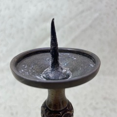 (じ-6) ろくそく立て台 真鍮せい製の画像