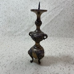 (じ-6) ろくそく立て台 真鍮せい製の画像