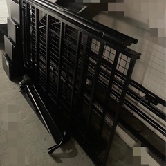 （お届けできます）黒階段ロフトベッドの画像
