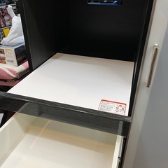 【美品】ニトリ Ｎポスティア 90BK キッチンボード レンジ台 食器棚 カウンターの画像