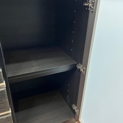【美品】ニトリ Ｎポスティア 90BK キッチンボード レンジ台 食器棚 カウンターの画像