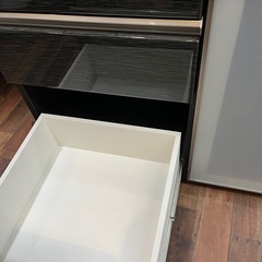 【美品】ニトリ Ｎポスティア 90BK キッチンボード レンジ台 食器棚 カウンターの画像