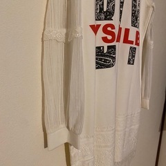 ⑤袖レースロング丈トップス（M)の画像