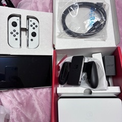 Switch 有機ELホワイト カセット付きの画像