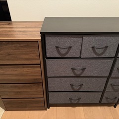 【無料】チェスト・デスクなど家具4点お譲りします（使用2ヶ月） の画像