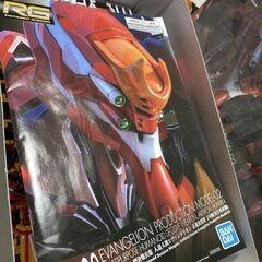 RG エヴァンゲリオン EVANGELION 正規 実用型 2号機 先行量産機 組み立て途中 プラモデルの画像