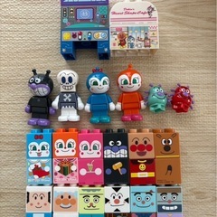 バンダイ アンパンマン はじめてのブロックワゴン ブロックラボの画像