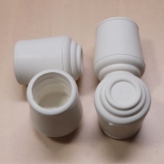 トラスコ ゴム足 イス脚キャップ 19mm 白 4個 TRRCC19（開封未使用）の画像