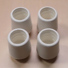 トラスコ ゴム足 イス脚キャップ 19mm 白 4個 TRRCC19（開封未使用）の画像