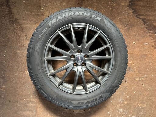 「値引中」 アルミホイル付き TOYOタイヤ ウインター トランパック スタッドレスタイヤ＋ホイール4本セット