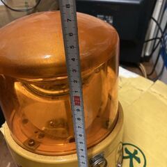 未使用 回転警告灯 SKM-4BY DC12V佐々木電気 回転灯 黄色 回転式警光燈 昭和 レトロ アンティークの画像