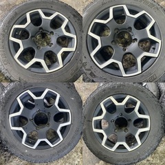 ジムニー タイヤ ホイール　ja11 ja12 ja22 jb23 JB64 JB74 JB23 Jimny 16×5.5J マットブラック ブリジストン デューラー AT 175/80R16 タイヤ ホイールの画像