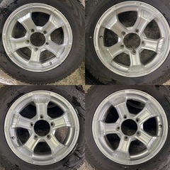 ジムニー ja11 ja12 ja22 jb23 JB64 JB74 JB23 Jimny 16インチ 5.5J ヨコハマ アイスガード G075 175/80R16 スタッドレス　ホイールの画像