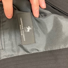 メンズスーツ上下セット メンズスーツ　】CAMBRIDGE UNIVERSITY POLO CLUB　ストライプ柄 ブラック系　の画像