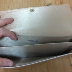 袱紗ポーチ　シルバー　POLAの画像