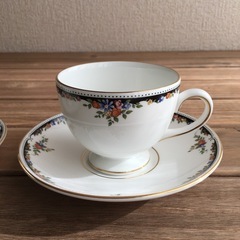 WEDGWOOD ウェッジウッド オズボーン カップ＆ソーサー 2客セット旧刻の画像
