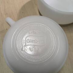 食器 Glasbake グラスベイク スープ カップ 白 3個 セット 直径約12.5㎝ 深さ約6.5㎝の画像