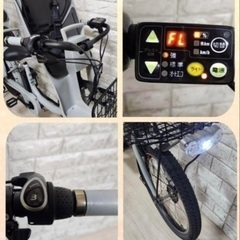 🌸美品🌸室内保管🌈バッテリー最高レベル🌼ブリヂストンビッケ2⚪️子供乗せ電動自転車ブルーグレー30の画像