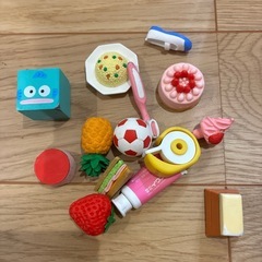 消しゴム　中古　レトロ　ハンギョドン　いちご　跳び箱　の画像
