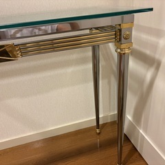 カウンターテーブル　天板ガラスの画像