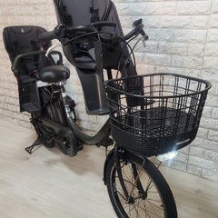 🌸美品🌸室内保管🌈バッテリー最高レベル🌼ブリヂストンビッケ2⚪️子供乗せ電動自転車ダークグレー30の画像
