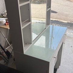 美品　無料　鏡台　棚　机　ドレッサーの画像