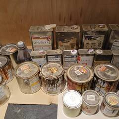 塗料 等 まとめて 木材 DYI  各種DIY塗料 使いかけの画像